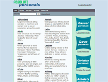 Tablet Screenshot of absolutepersonals.com